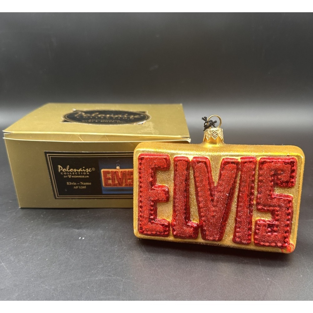 KURT ADLER POLONAISE‎ ELVIS ORNAMENT AP1205 3.5"X 4.5"
